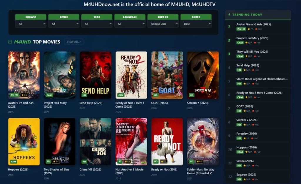 M4UHD and M4UFree: M4UHDNow.net.